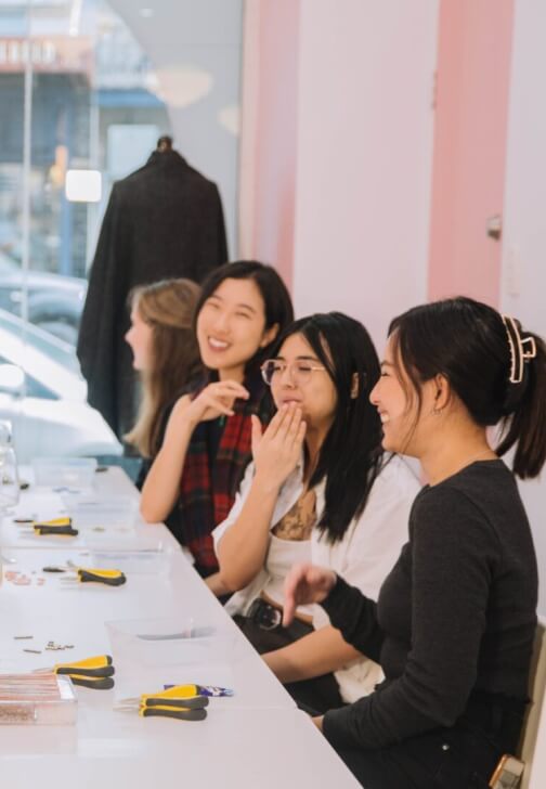 Photo from a pottery class in Redfern