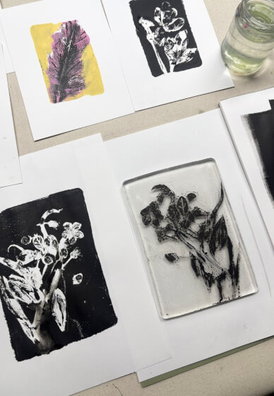 Gelli Plate Printmaking Workshop: Botanicals in Acrylic