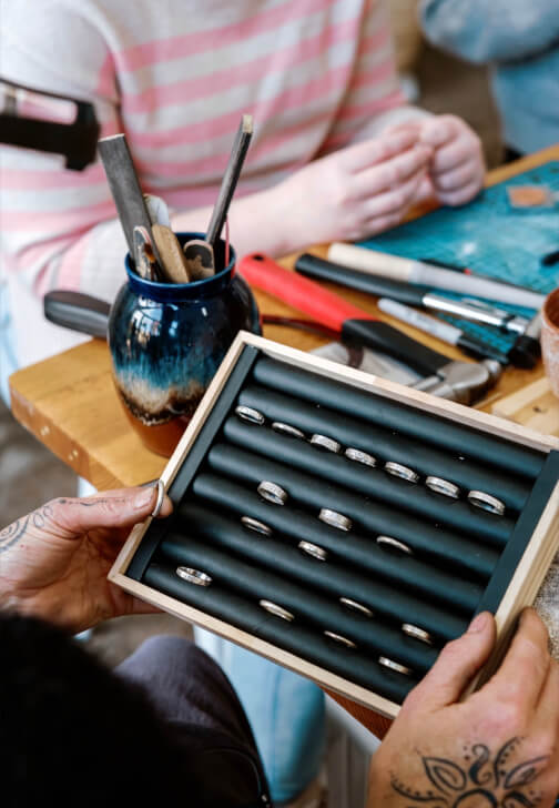 Photo from a jewellery Making class in Epsom