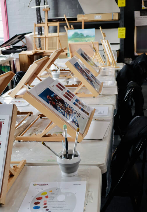 Painting class in Prahran