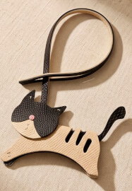Japanese Genuine Leather Cat Charm Workshop