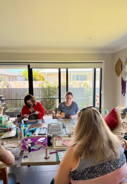Paper Craft and Ink class in Bellmere, QLD