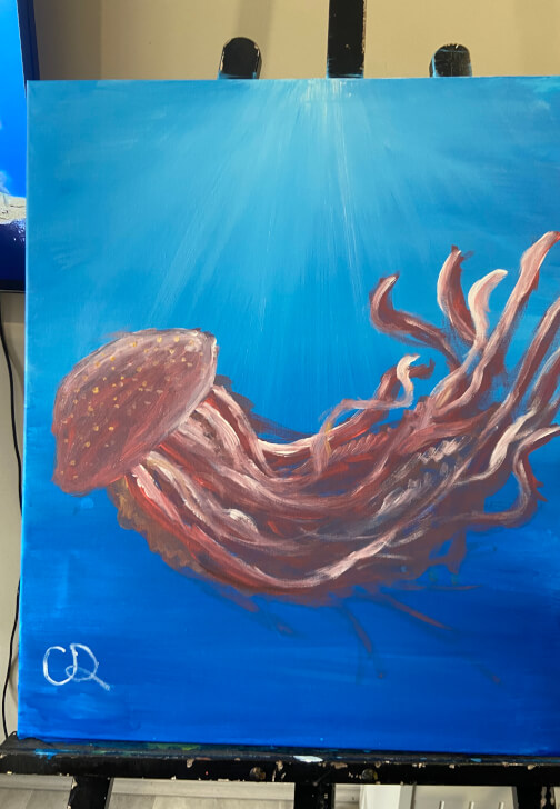 Painting class in Atwell