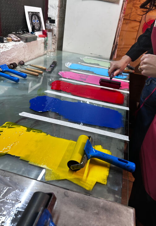 Print Making class in Brunswick West