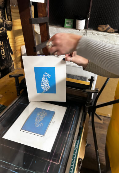 Linocut Workshop for Private Groups