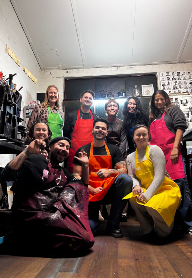 Linocut Workshop for Private Groups