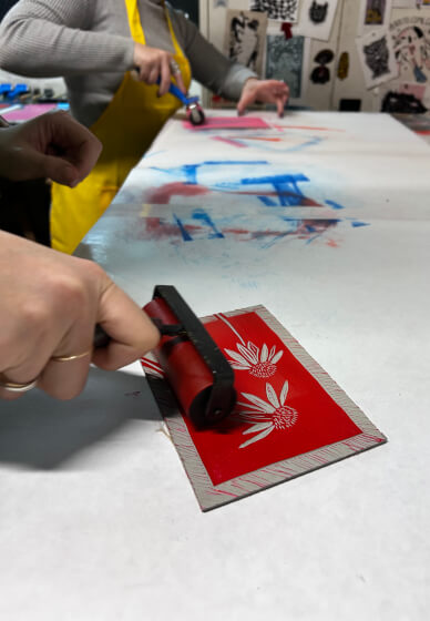 Linocut Workshop for Private Groups