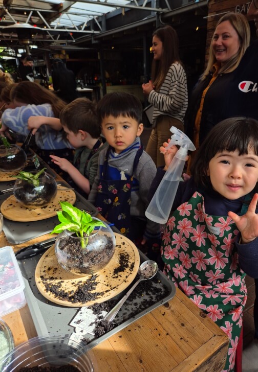 Photo from a terrarium class in Petersham