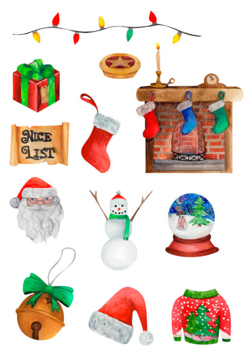 Merry Christmas Watercolour Workshop