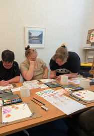 Merry Krampus Watercolour Workshop