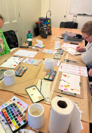 Merry Krampus Watercolour Workshop
