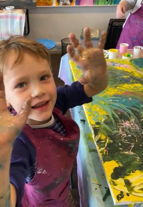 Photo from a painting class in Northcote