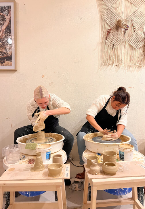 Mid Fire Glazing and Make-Up Class