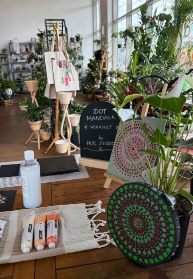 Mindful Dot Mandala Workshop: Among the Plants