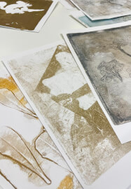 Mixed Media Gel Plate Botanical Printing Class