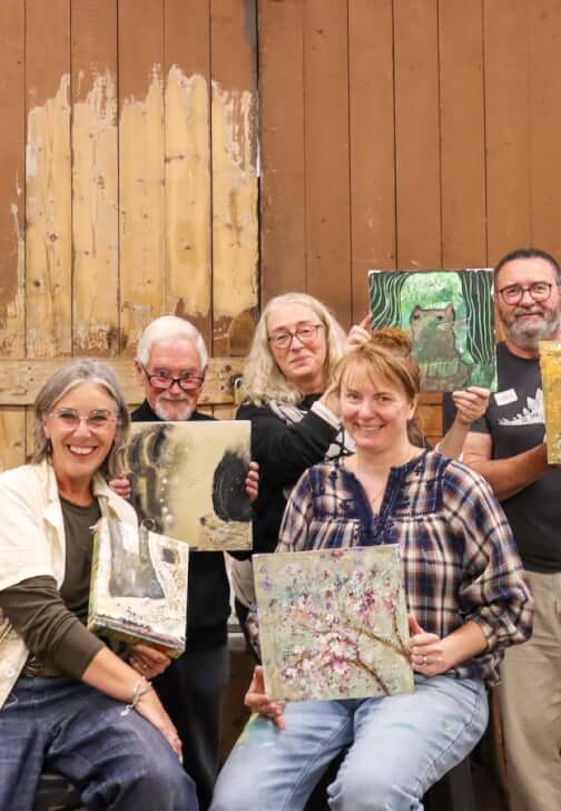 Photo from a painting class in Kyneton