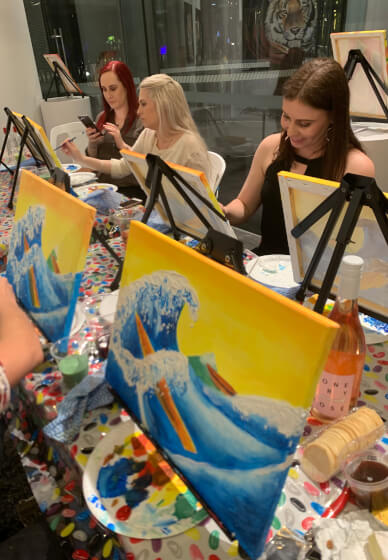 Mobile Paint and Sip Class: Sunshine Coast