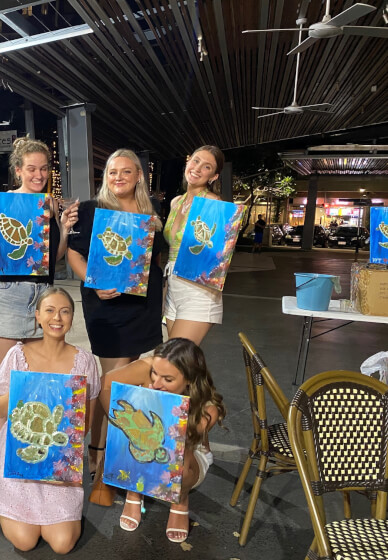 Mobile Paint and Sip Class: Sunshine Coast