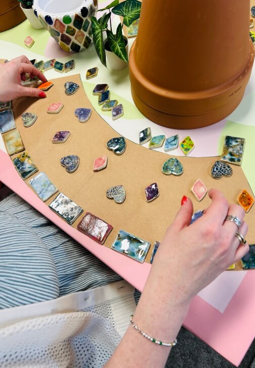 Mosaic Pot Workshop with Mandy Lou