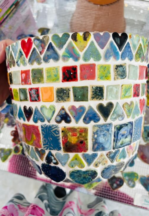 Mosaic Pot Workshop with Mandy Lou
