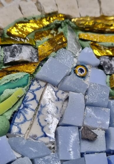Mosaic Smalti Course - 1 Day Intro to Smalti Glass, Mixed Media