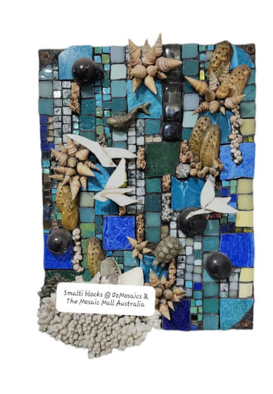 Mosaic Smalti Course - 1 Day Intro to Smalti Glass, Mixed Media