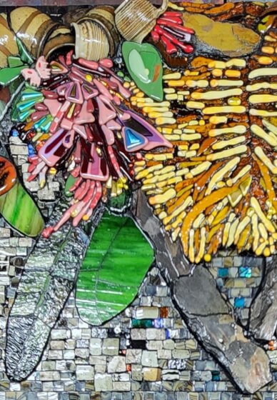 Mosaic Smalti Course - 1 Day Intro to Smalti Glass, Mixed Media