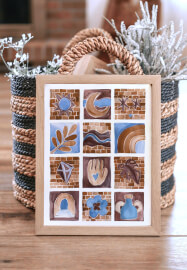 Mosaic Watercolour Paint and Sip Workshop