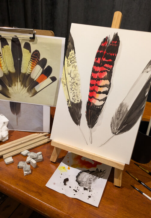 Painting class in Marrickville, NSW