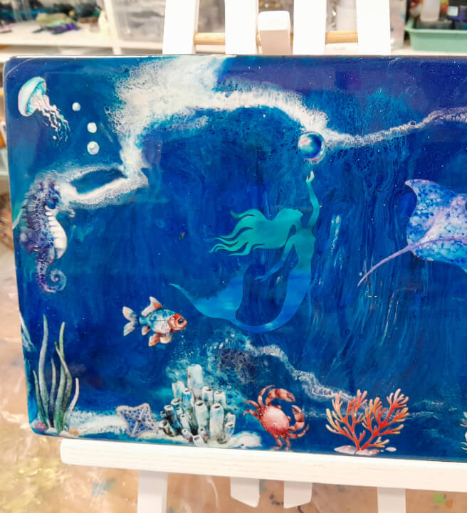 Fluid Art class in Petrie
