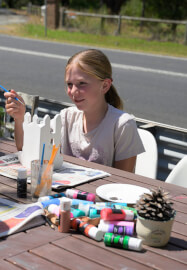 Paint a Pot Experience in a Vintage Tram