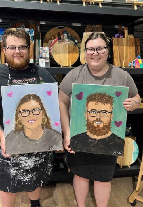 Paint and Sip Class for Valentine's Day