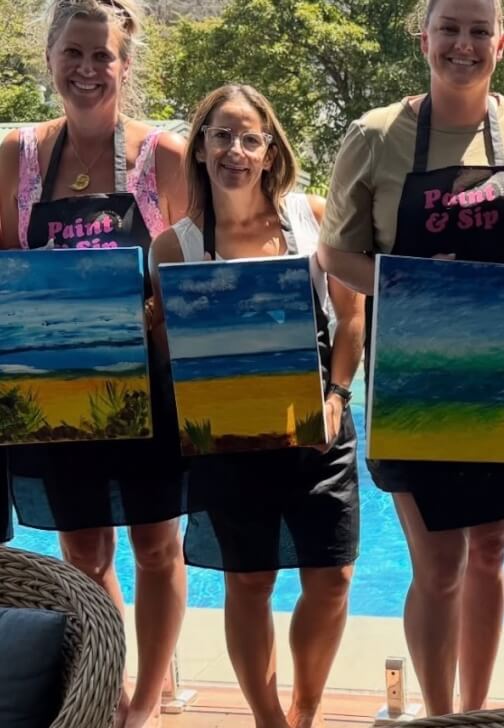 Photo from a painting class in Sorrento