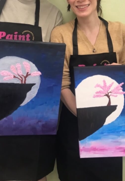 Painting class in Sorrento