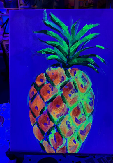 Paint and Sip: Glow UV Light Paint Party