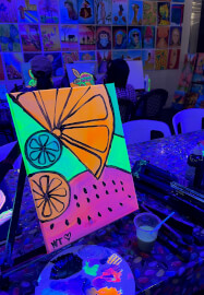 Paint and Sip: Glow UV Light Paint Party