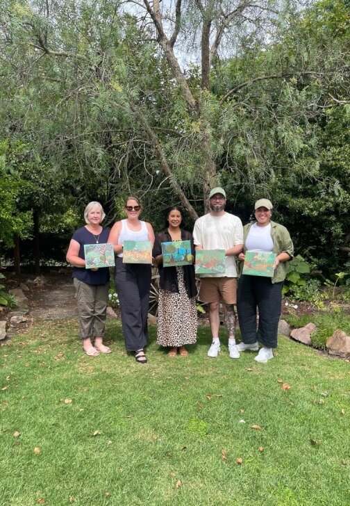 Photo from a painting class in Berwick
