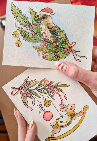 Paint Your Own Christmas Cards Workshop