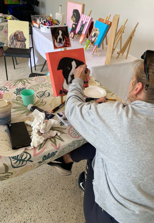 Photo from a painting class in Mandogalup