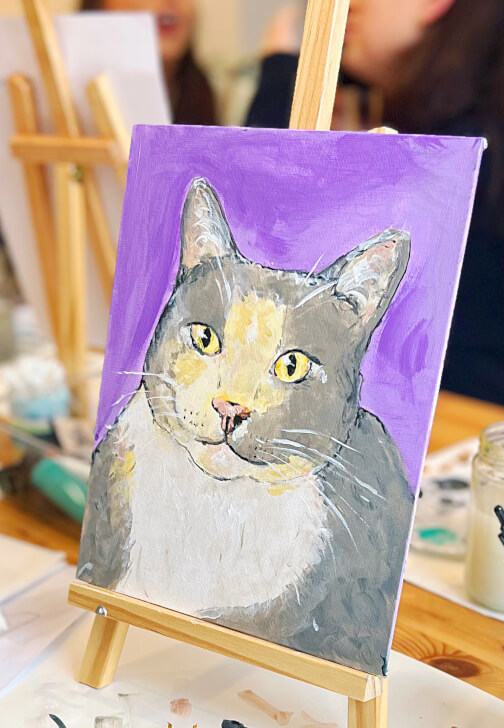Painting class in Richmond