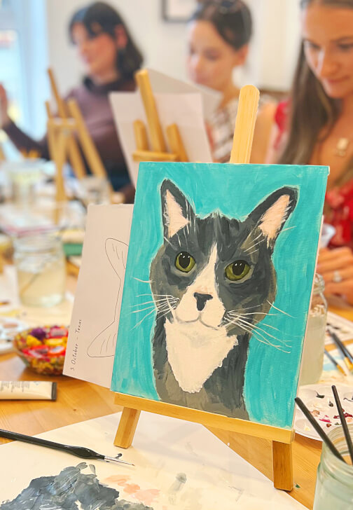 Painting class in Richmond