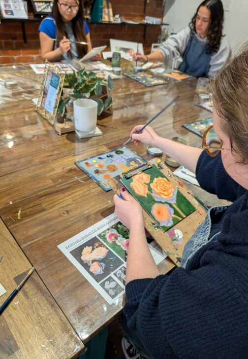 Photo from a painting class in Camberwell