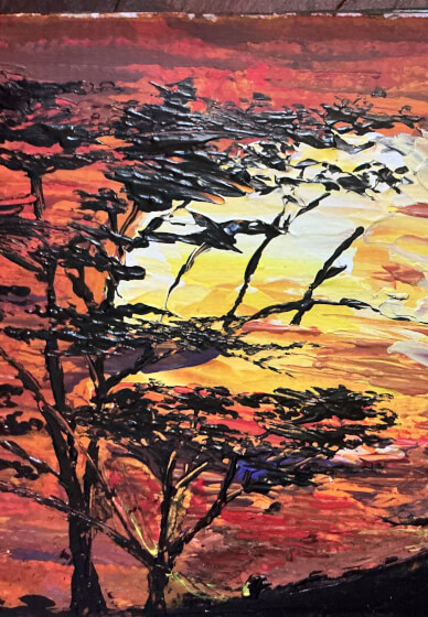 Palette Painting: Heart of the Reef