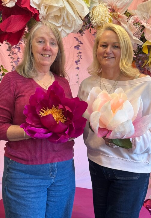Large Hanging Paper Flower Making Class