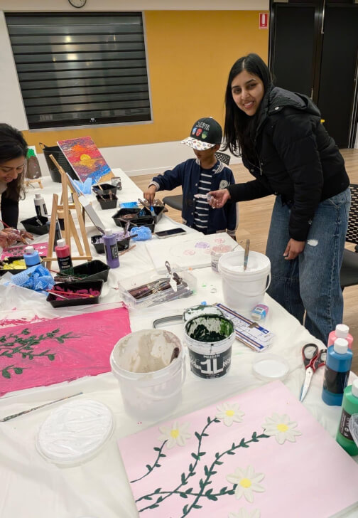 Photo from a painting class in Werribee