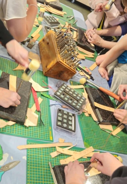 Photo from a textiles class in Williamstown