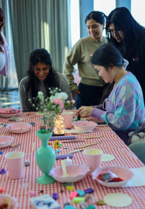 Photo from a pottery class in Brunswick