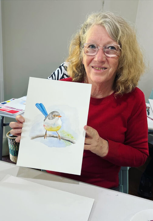 Painting class in Cottesloe