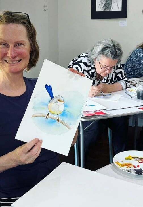 Photo from a painting class in Cottesloe