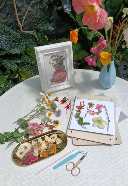 Pressed Flower Art Workshop at Rippon Lea Estate